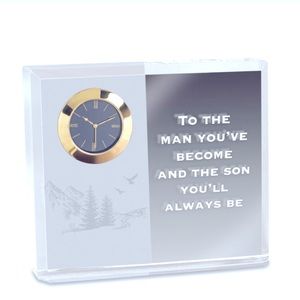 NIB Crystal Desk Clock